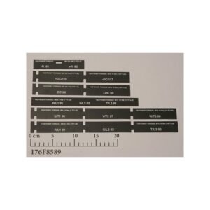 176F8589 Terminal block labels E1 frame